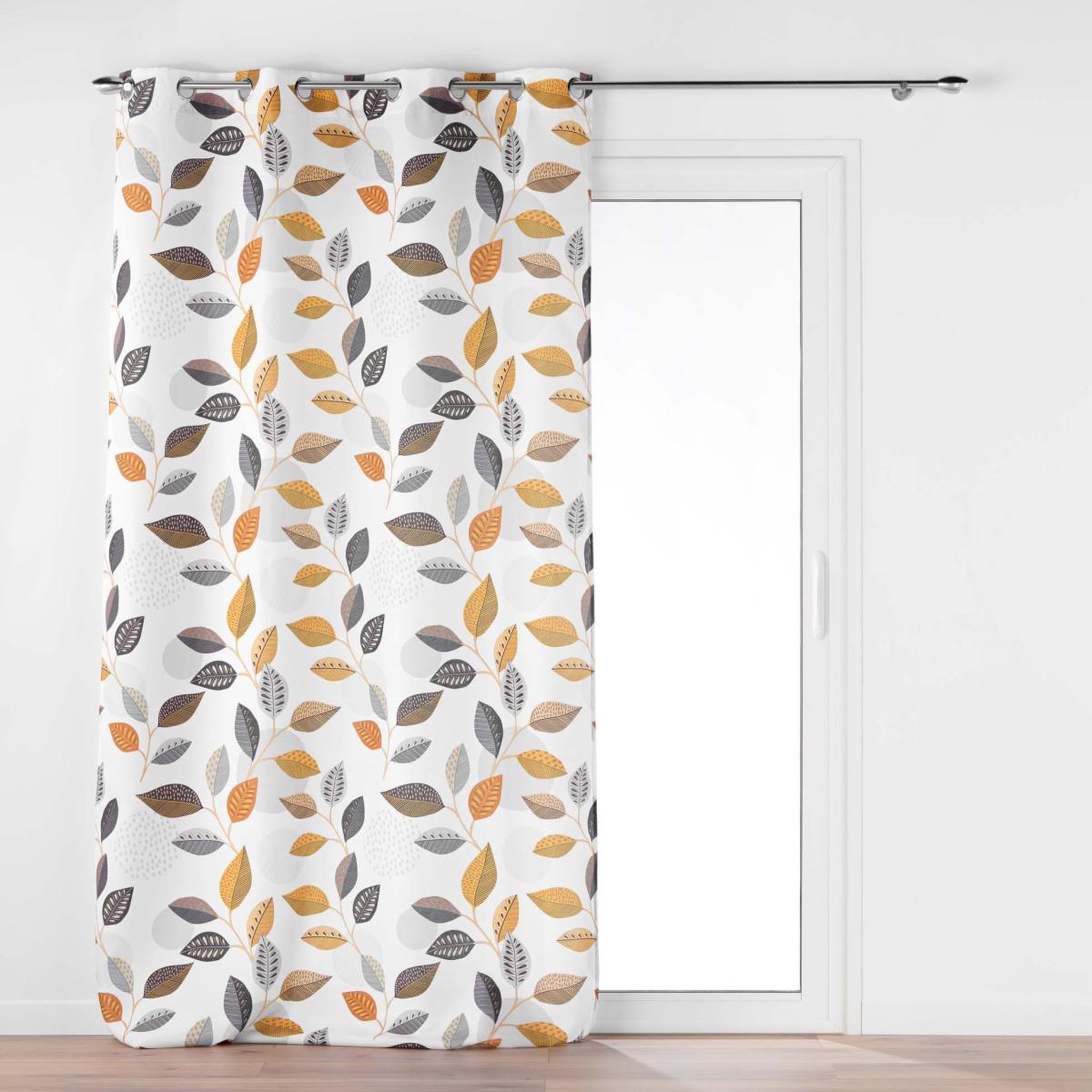 Douceur d'Intérieur Rideau à œillets imprimé  vahine  140x280cm multicolore