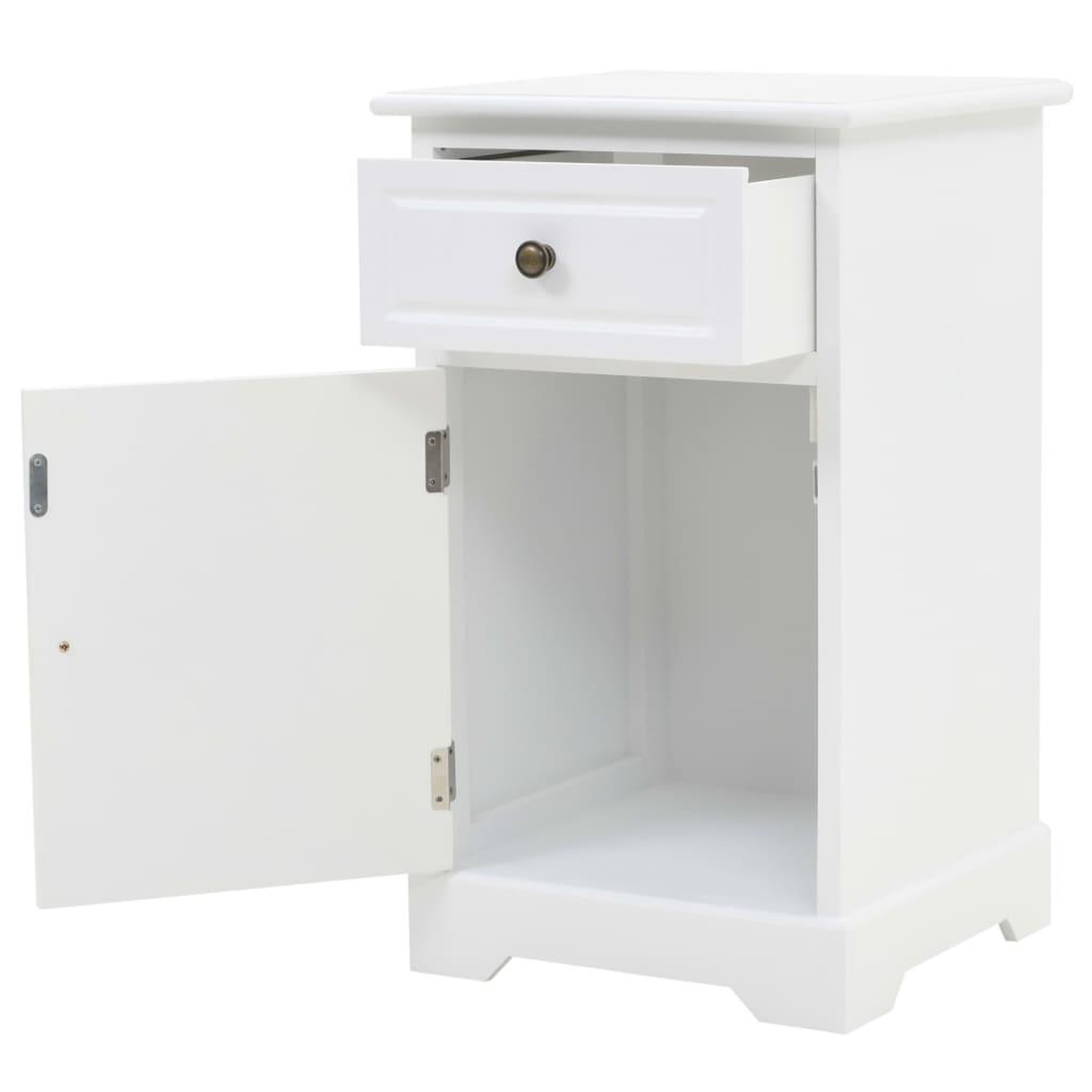 Voir la diapositive 4 : VIDAXL Table de chevet bois de pin 35x32x59 cm