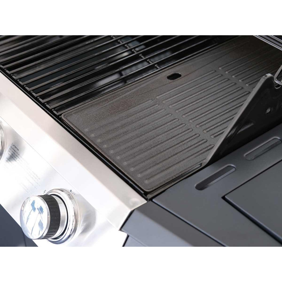 JARDIDECO Barbecue à gaz Soleto 3 brûleurs + 1 brûleur latéral - Jardideco