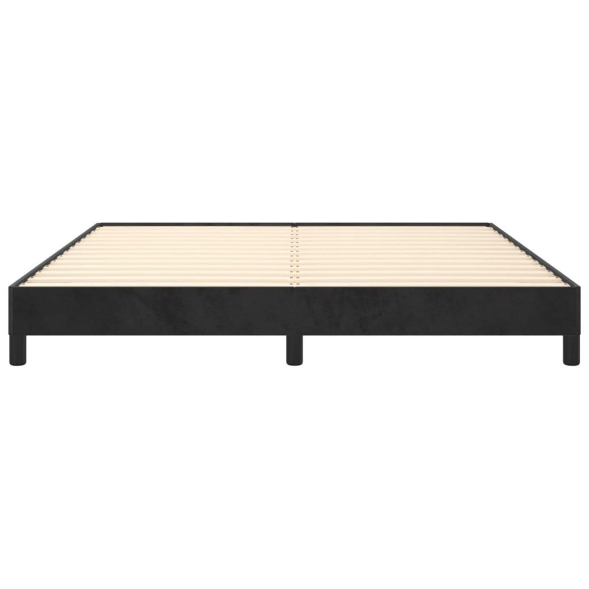 VIDAXL Cadre de lit sans matelas noir 160x200 cm velours
