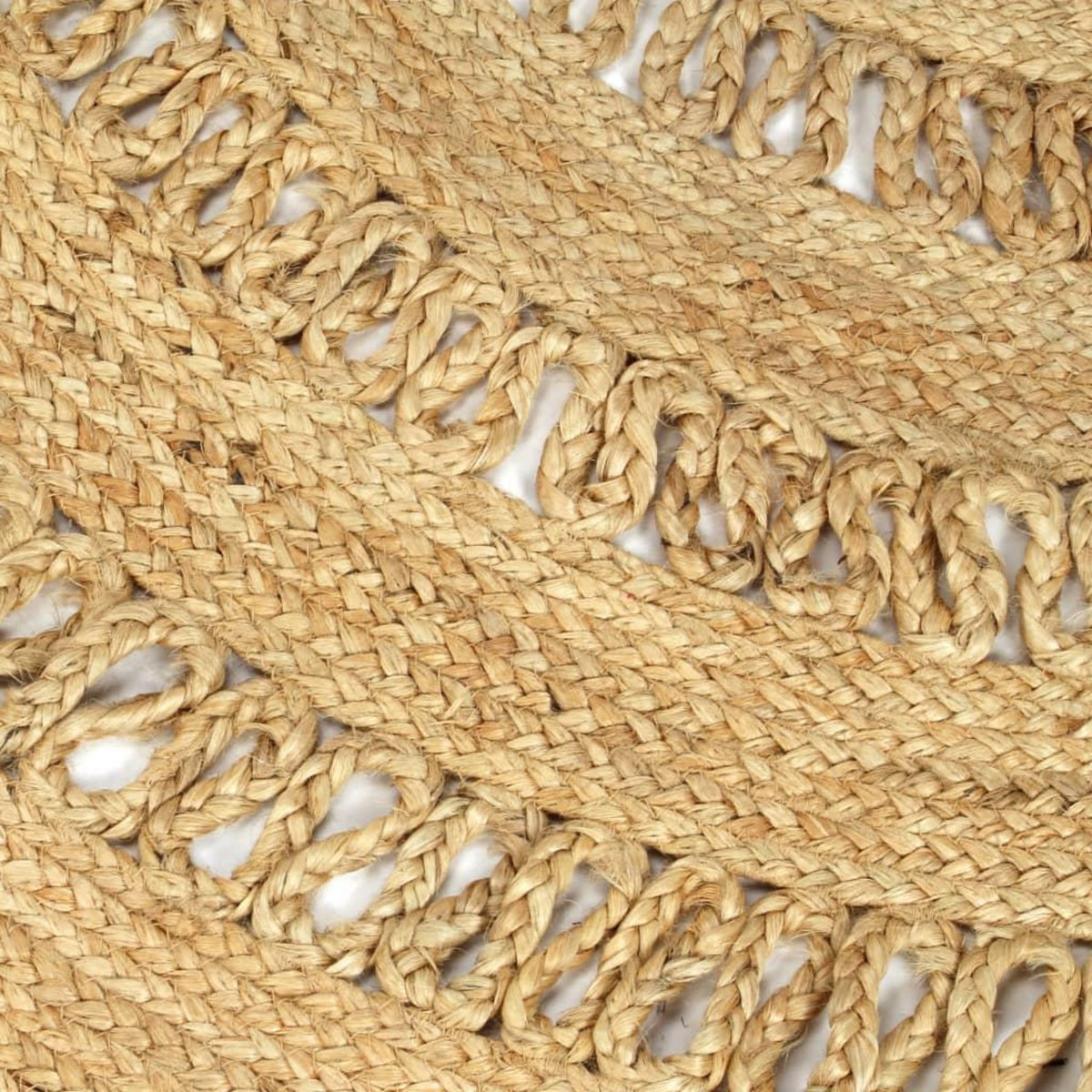 VIDAXL Tapis fait a la main Jute tressee 90 cm