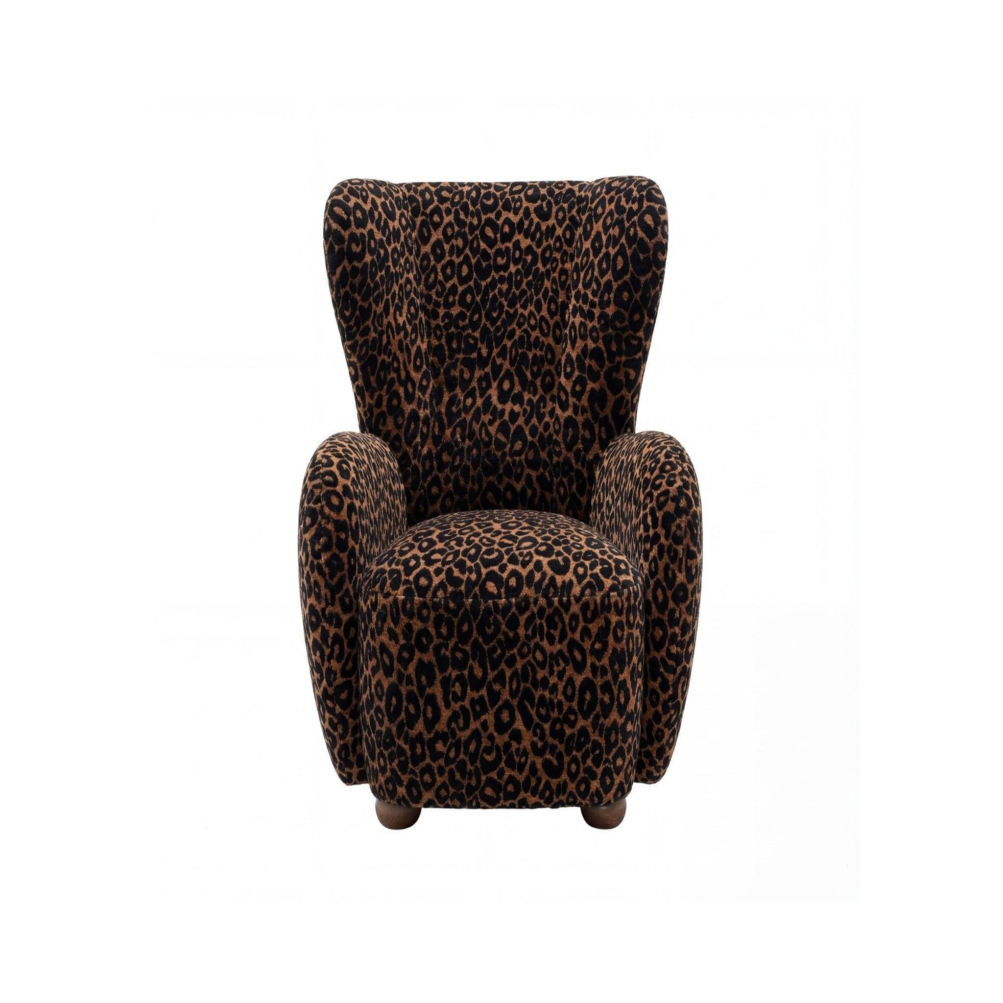 Voir la diapositive 1 : CASANOVA PARIS Lili - fauteuil tissu imprimé animalier