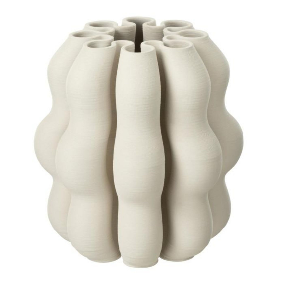 Paris Prix Vase Design en Céramique  Naos  25cm Beige