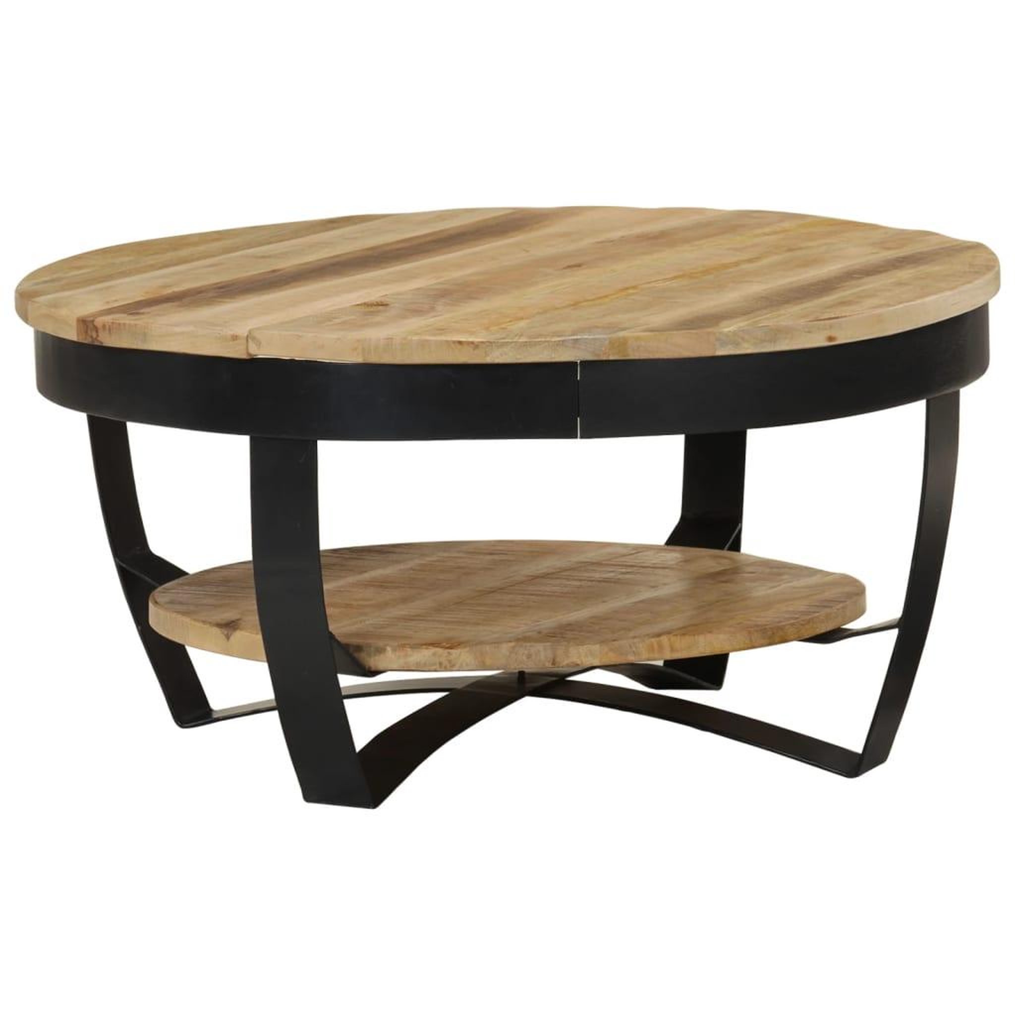 Voir la diapositive 1 : VIDAXL Table basse Bois massif de manguier brut 65x32 cm
