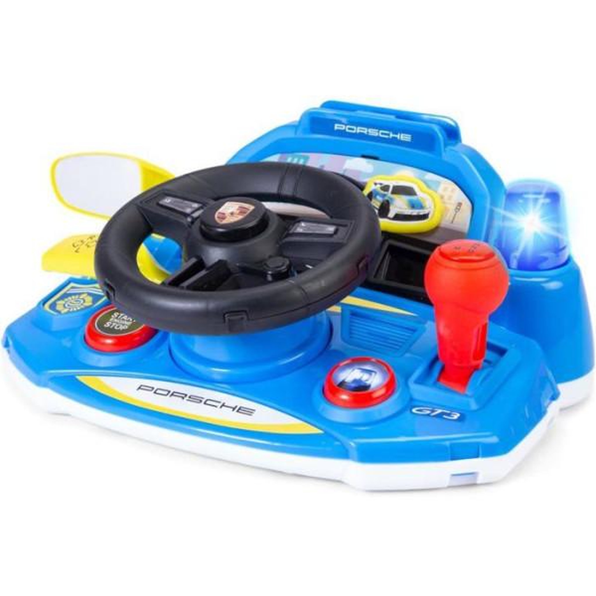 Dickie Toys Ma Première Porsche - Dickie - ABC - 30 cm - Parties Mobiles, Sonores et Lumineuses - Klaxon, Clignotant - Dès 1 an