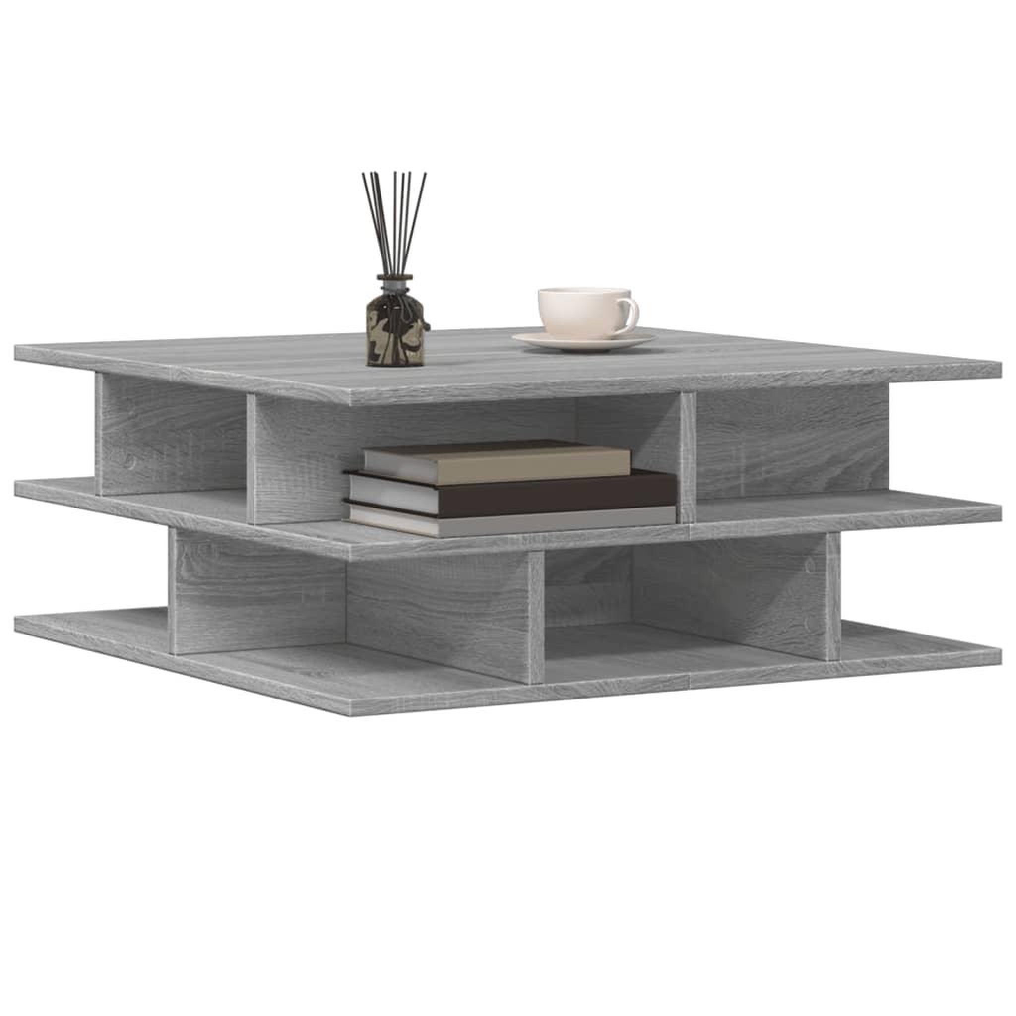Voir la diapositive 4 : VIDAXL Table basse sonoma gris 70x70x29 cm bois d'ingenierie
