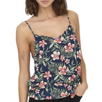 Only Débardeur Marine/ à Motifs Femme Only Nova Life Paris. Coloris disponibles : Orange