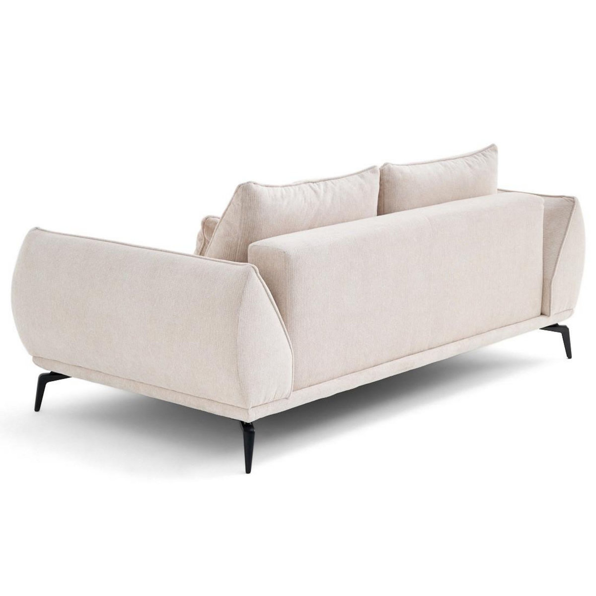 LISA DESIGN Arica - canapé droit 2 places en tissu texturé