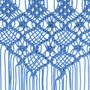 Voir la diapositive 4 : VIDAXL Rideau en macrame Bleu 140x240 cm Coton