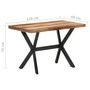 Voir la diapositive 6 : VIDAXL Table de salle a manger 120x60x75 cm Bois avec finition miel