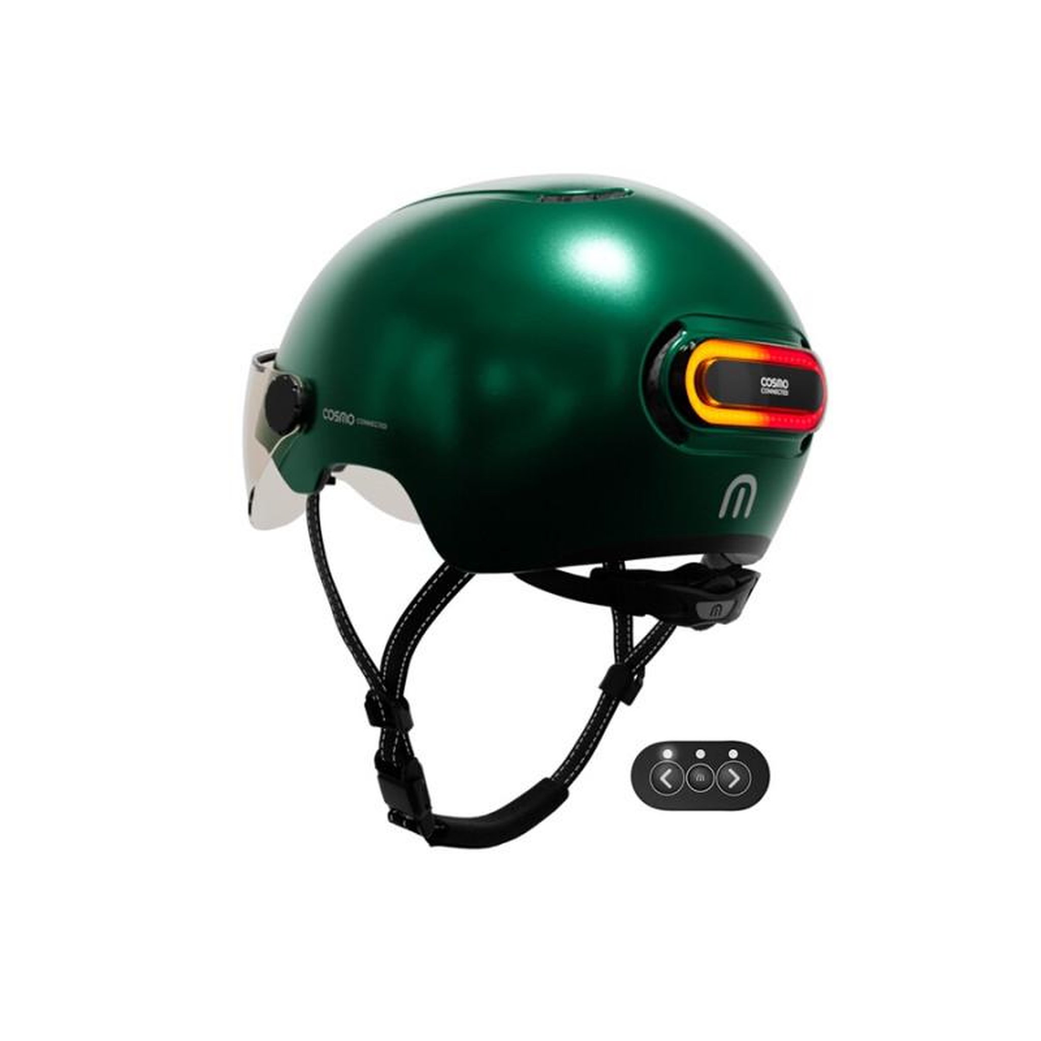 Voir la diapositive 2 : COSMO CONNECTED Casque vélo Cosmo Connected Fusion Vert Sapin Métallisé