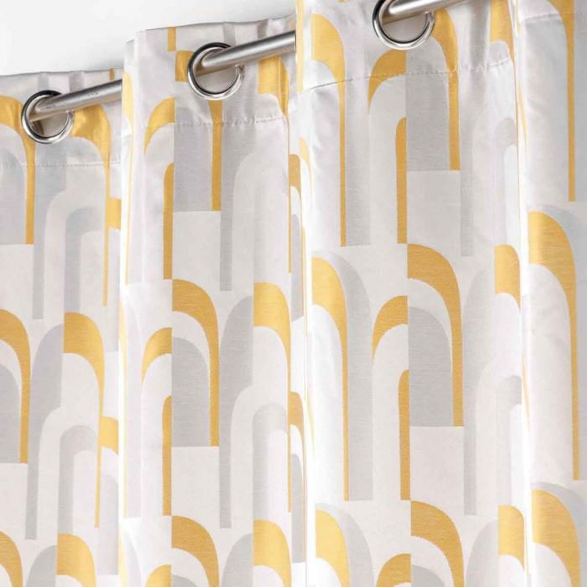 Paris Prix Rideau à Œillets  Médicis  140x260cm Jaune