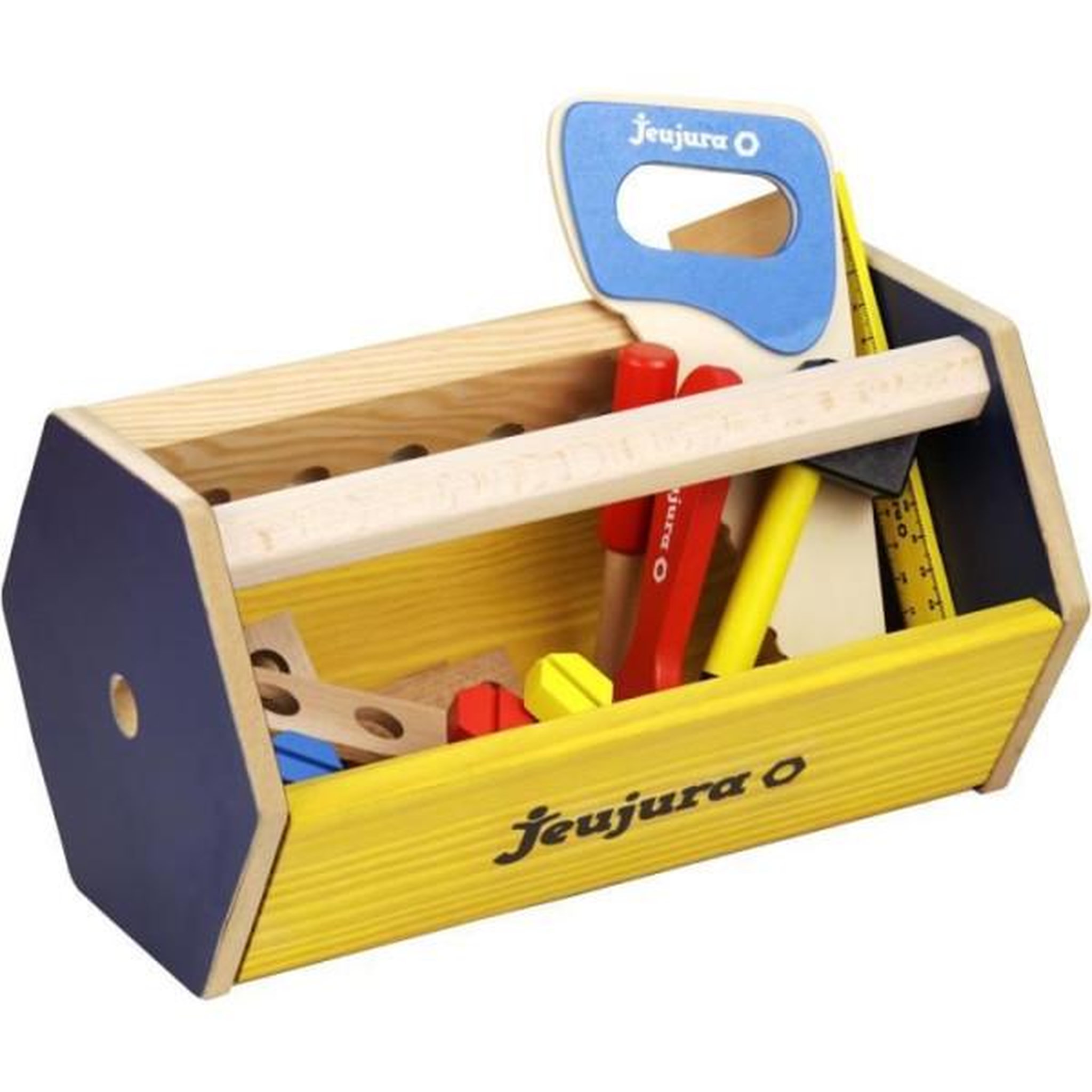 Voir la diapositive 2 : JeuJura Caisse a outils en bois - JEUJURA - Transportable