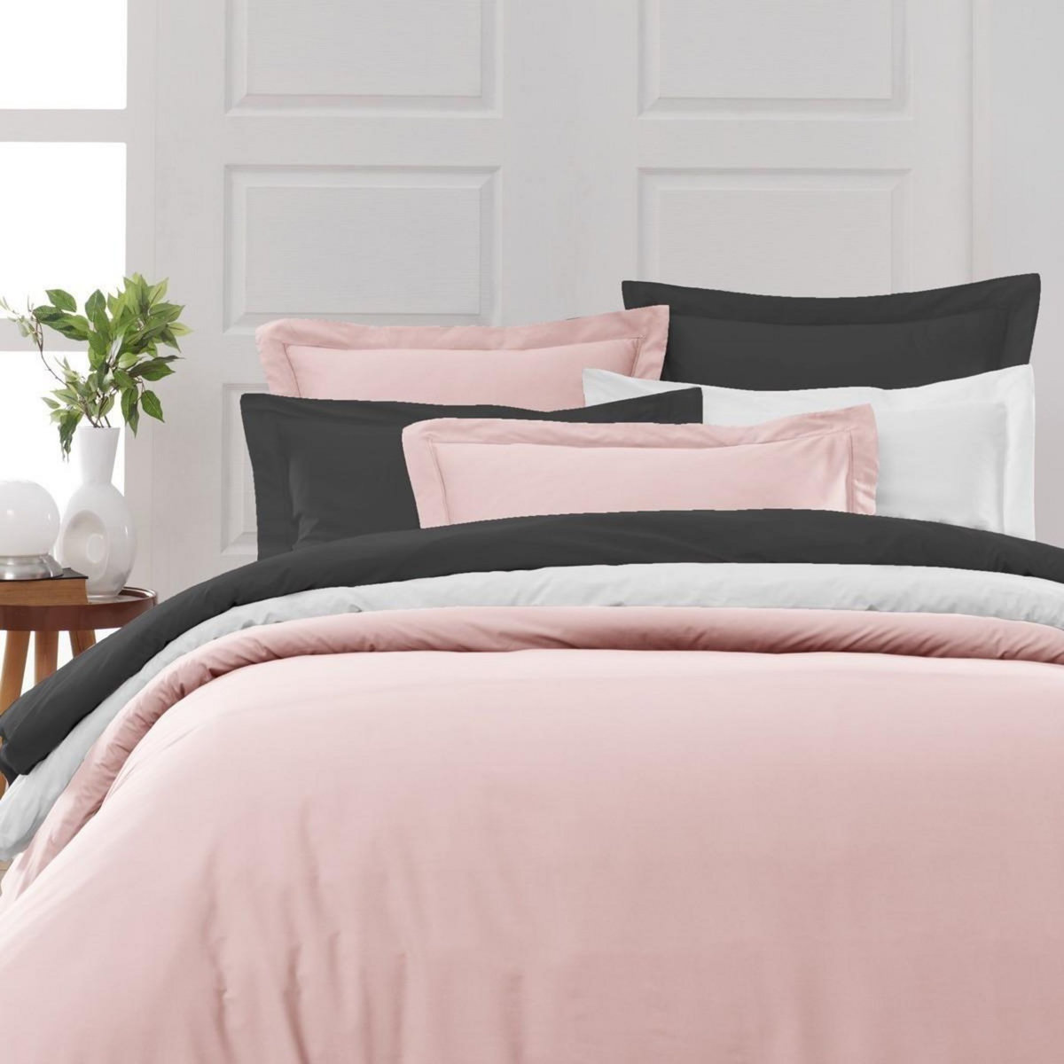 Sensei Maison Drap housse en percale de coton bonnet 30 cm SOFT PERCALE