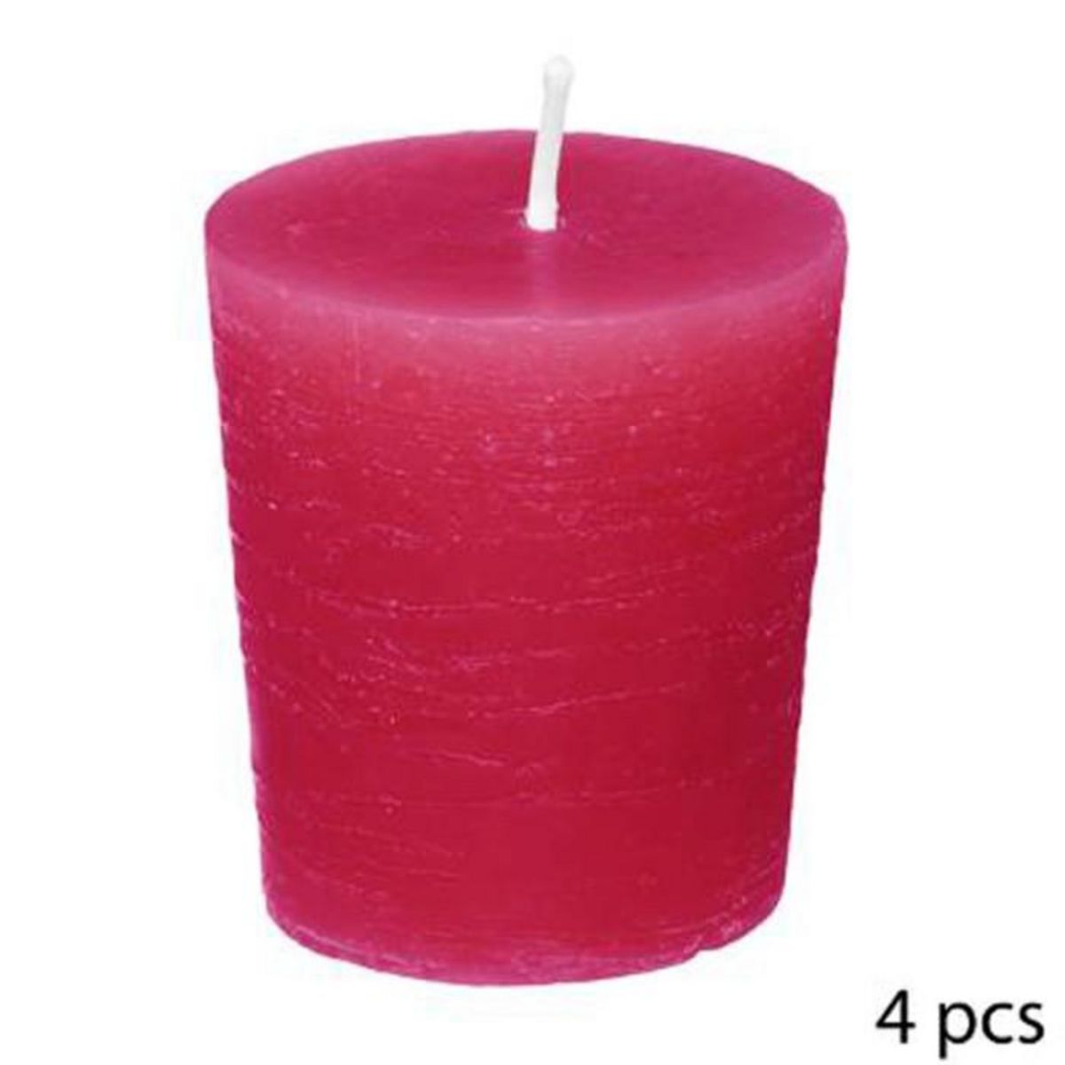 COMPTOIR DE LA BOUGIE Lot de 4 Bougies Votives Parfumées  Elea  48g Passion Framboise