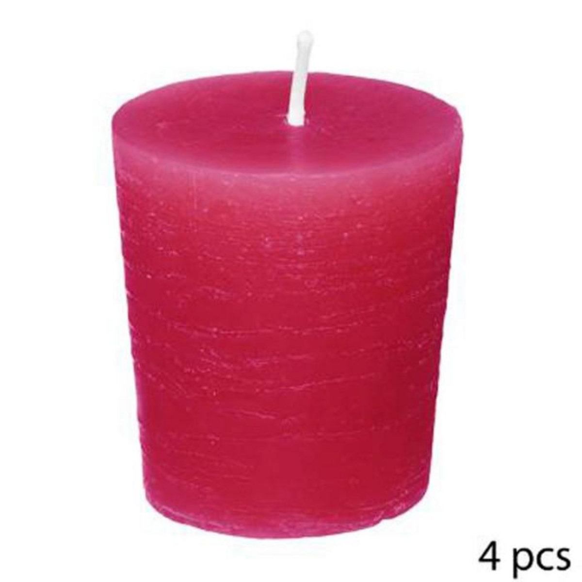 COMPTOIR DE LA BOUGIE Lot de 4 Bougies Votives Parfumées  Elea  48g Passion Framboise