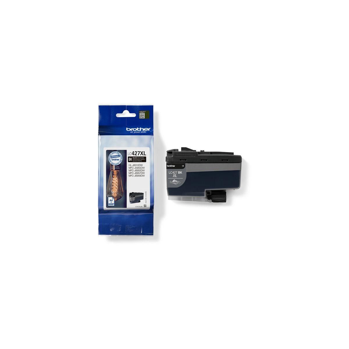 Brother Cartouche d'encre Originale LC427 XL Haute Capacité Noire - LC427XLBK