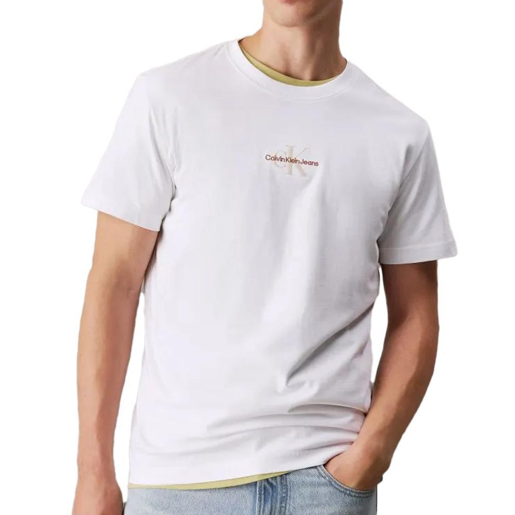 Voir la diapositive 1 : CALVIN KLEIN JEANS T shirt /Camel Homme Calvin Klein Jeans Shadow