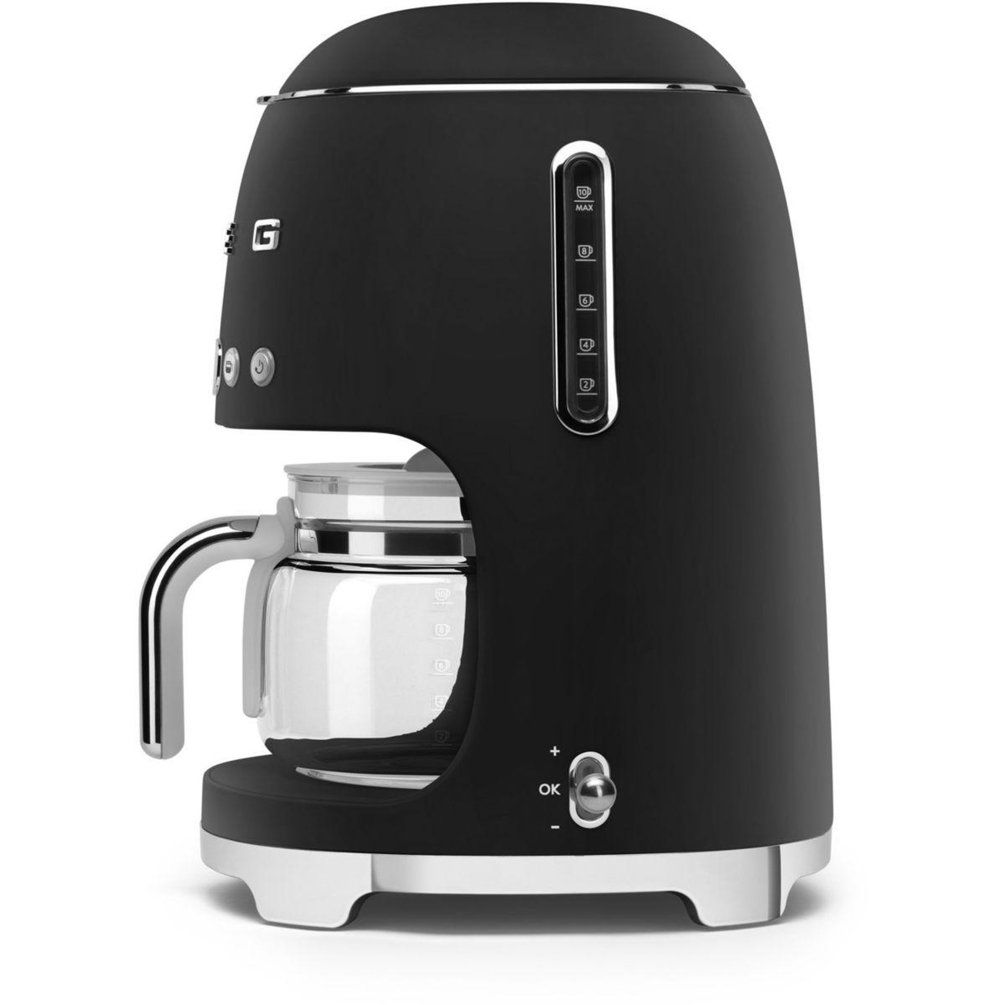 Voir la diapositive 3 : SMEG Cafetière filtre noir mat dcf02blmeu