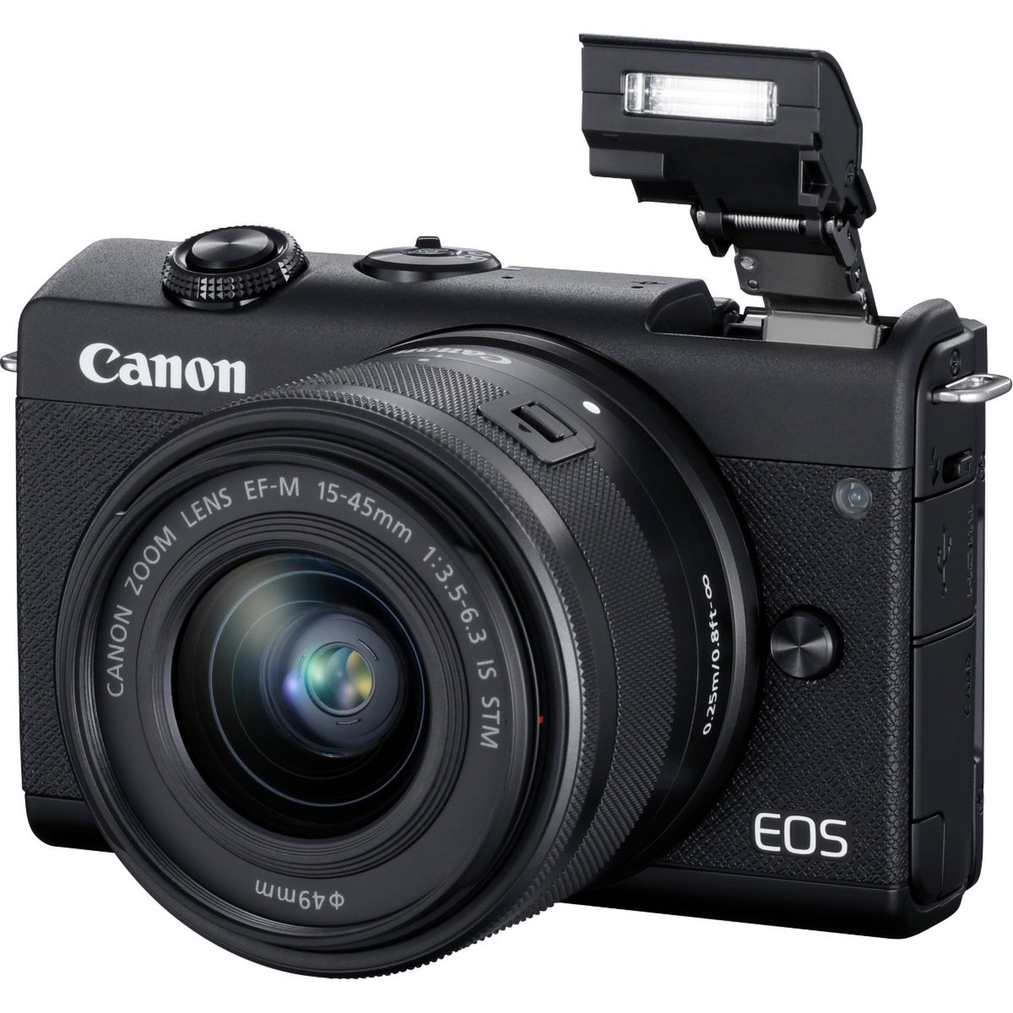 Voir la diapositive 2 : Canon Appareil photo Hybride EOS M200 Noir + EF-M 15-45mm IS STM