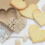 SCRAPCOOKING Kit pour biscuit en relief Coeur + 2 Stylos au chocolat violet et vert d'eau
