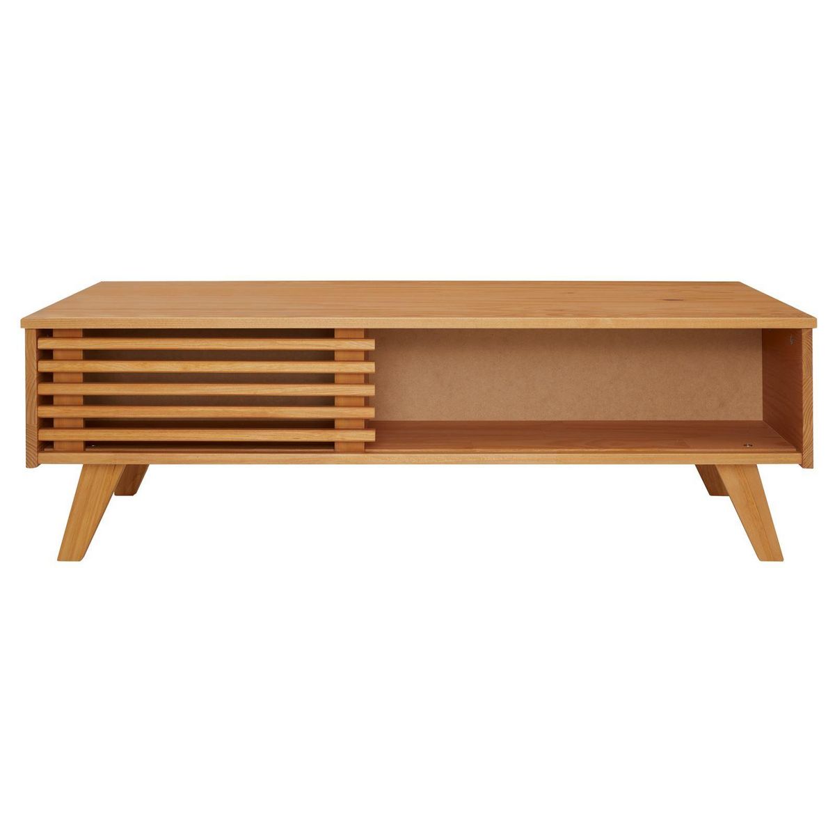 IDIMEX Table basse SEAN avec niches, en pin massif