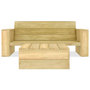 Voir la diapositive 2 : VIDAXL Salon de jardin 2 pcs Bois de pin impregne
