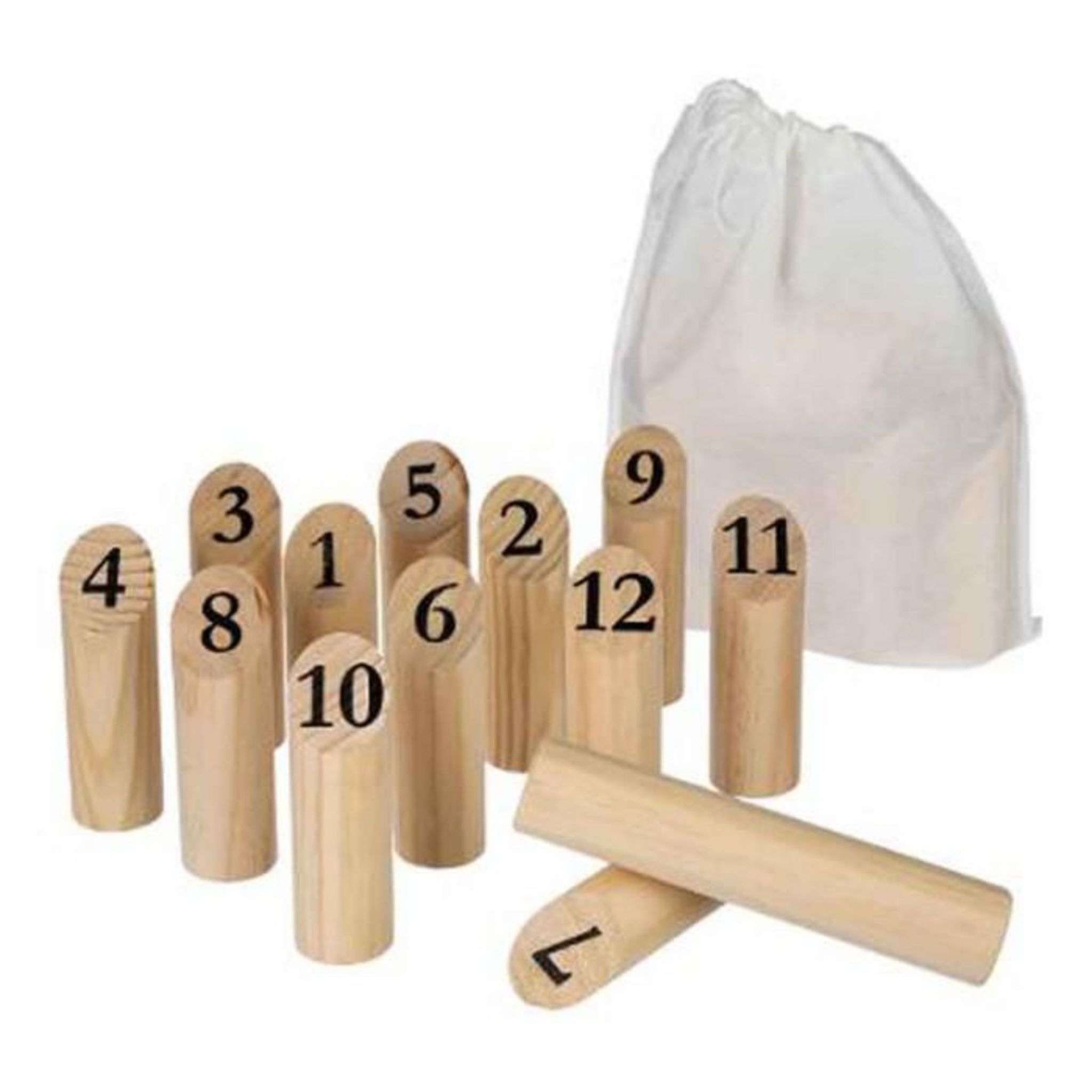 Be Toys Jeu de Quilles en Bois  Nordique  21cm Naturel