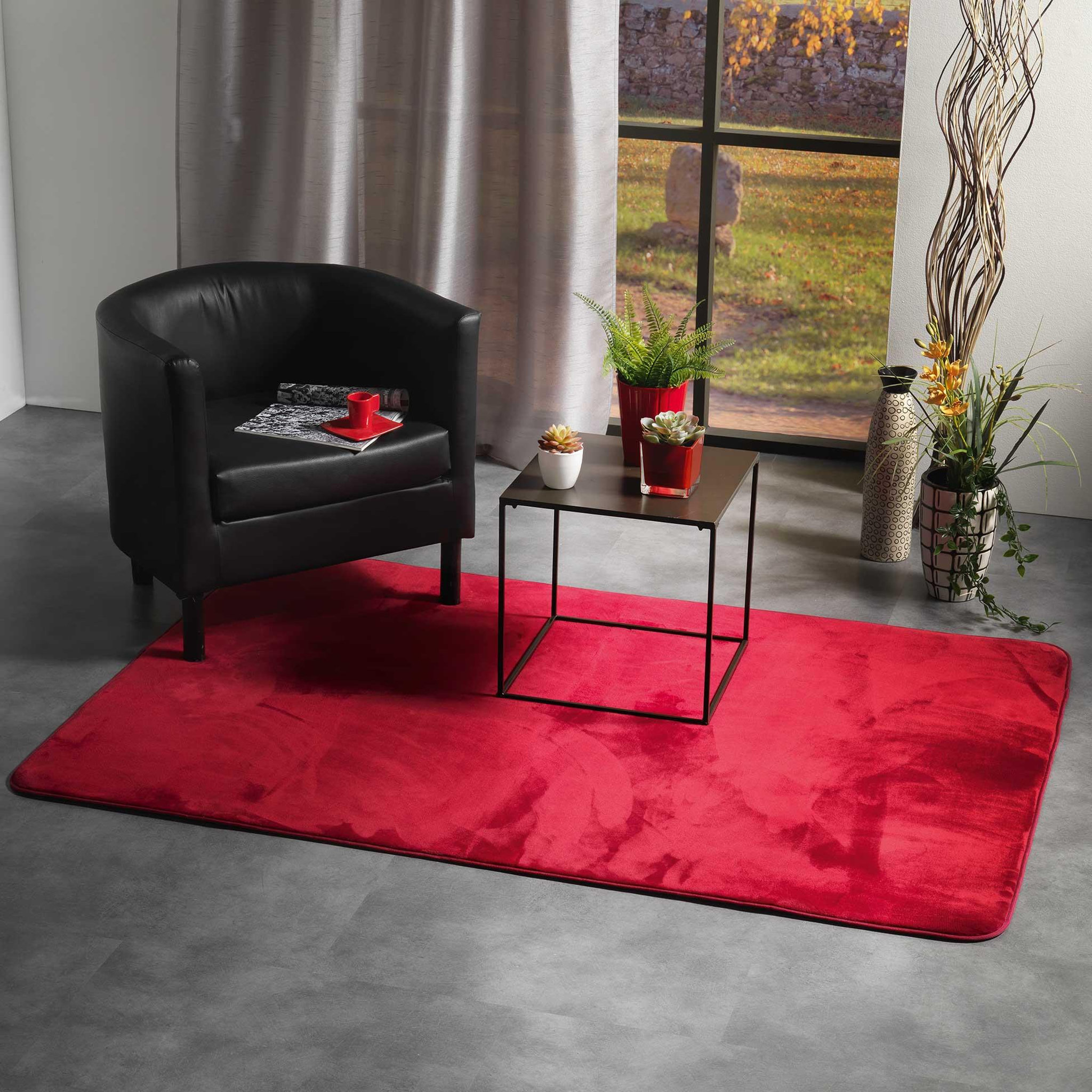 Voir la diapositive 3 : Eden Tapis 120x170cm Flanoux Rouge design et moderne