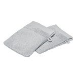 Today Lot de 2 gants de toilette - 100% coton BIO. Coloris disponibles : Vert, Gris, Bleu, Marron, Blanc