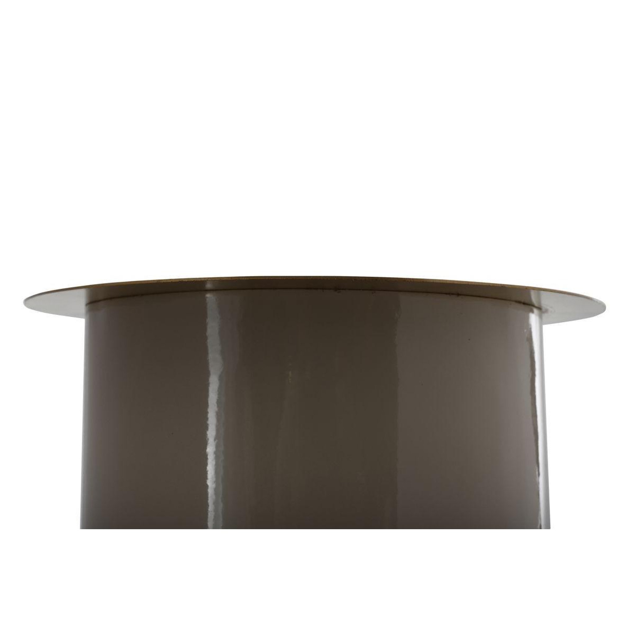 Voir la diapositive 2 : Paris Prix Bougeoir de sol  colby  60cm taupe & or