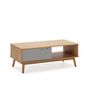 Voir la diapositive 2 : VS VENTA-STOCK Table Basse 1 Porte Bruce Coulissante et 1 Creux, Bois Massif, Longueur 110 cm