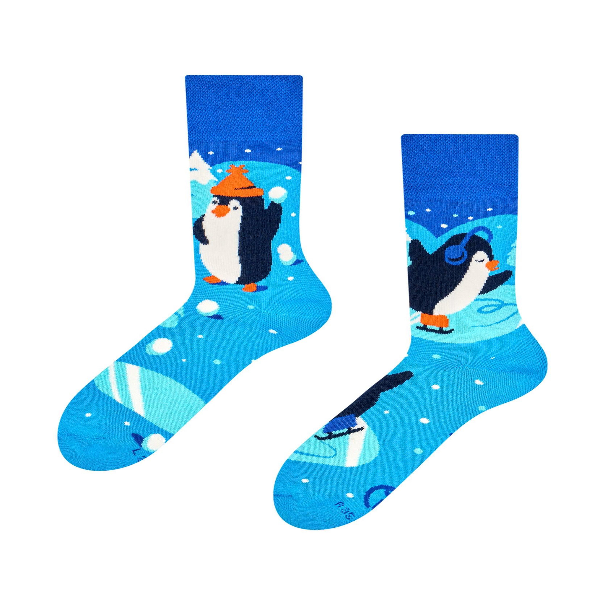 Voir la diapositive 1 : DEDOLES Chaussettes chaudes manchots patineurs