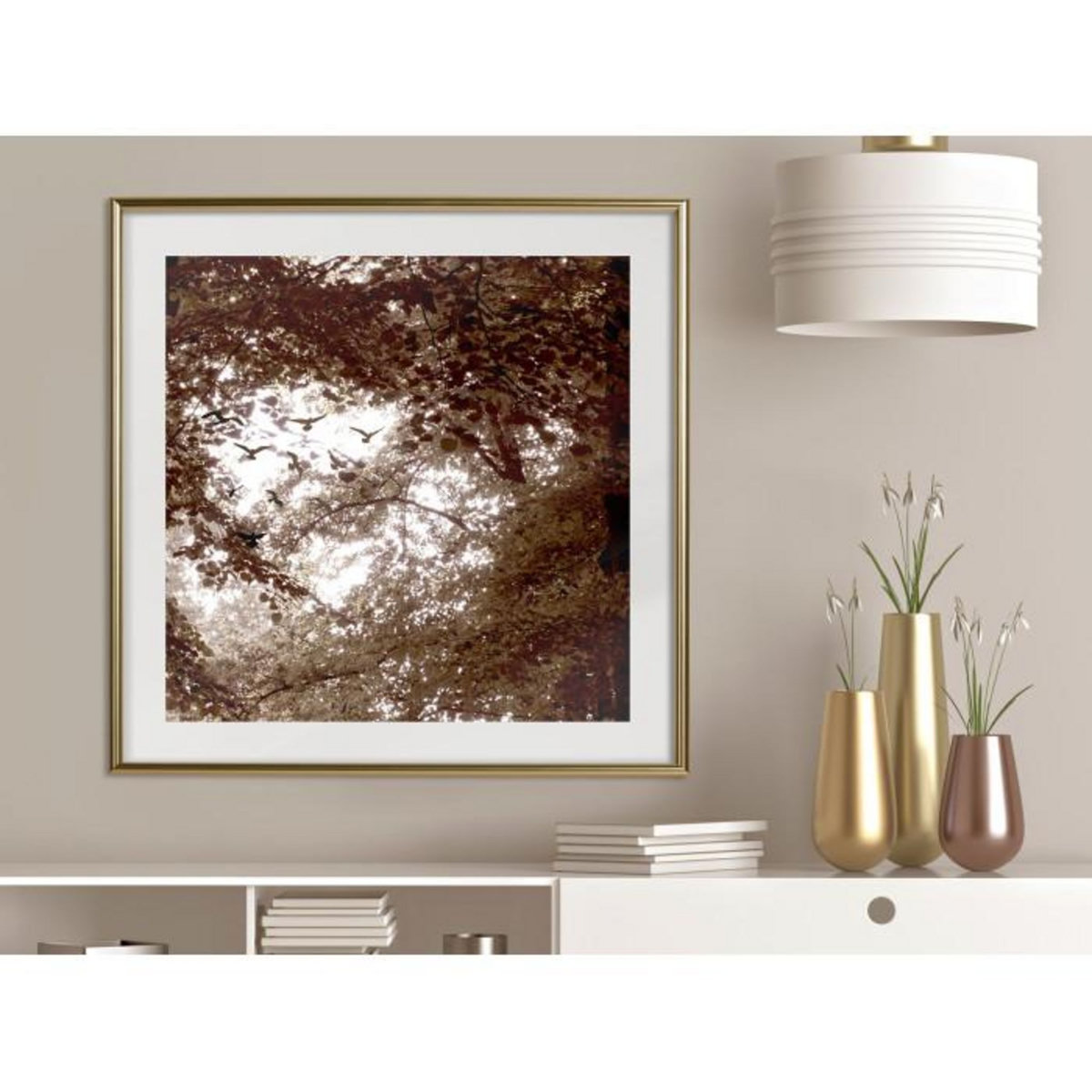 Paris Prix Affiche Murale Encadrée  In the Shade of Trees