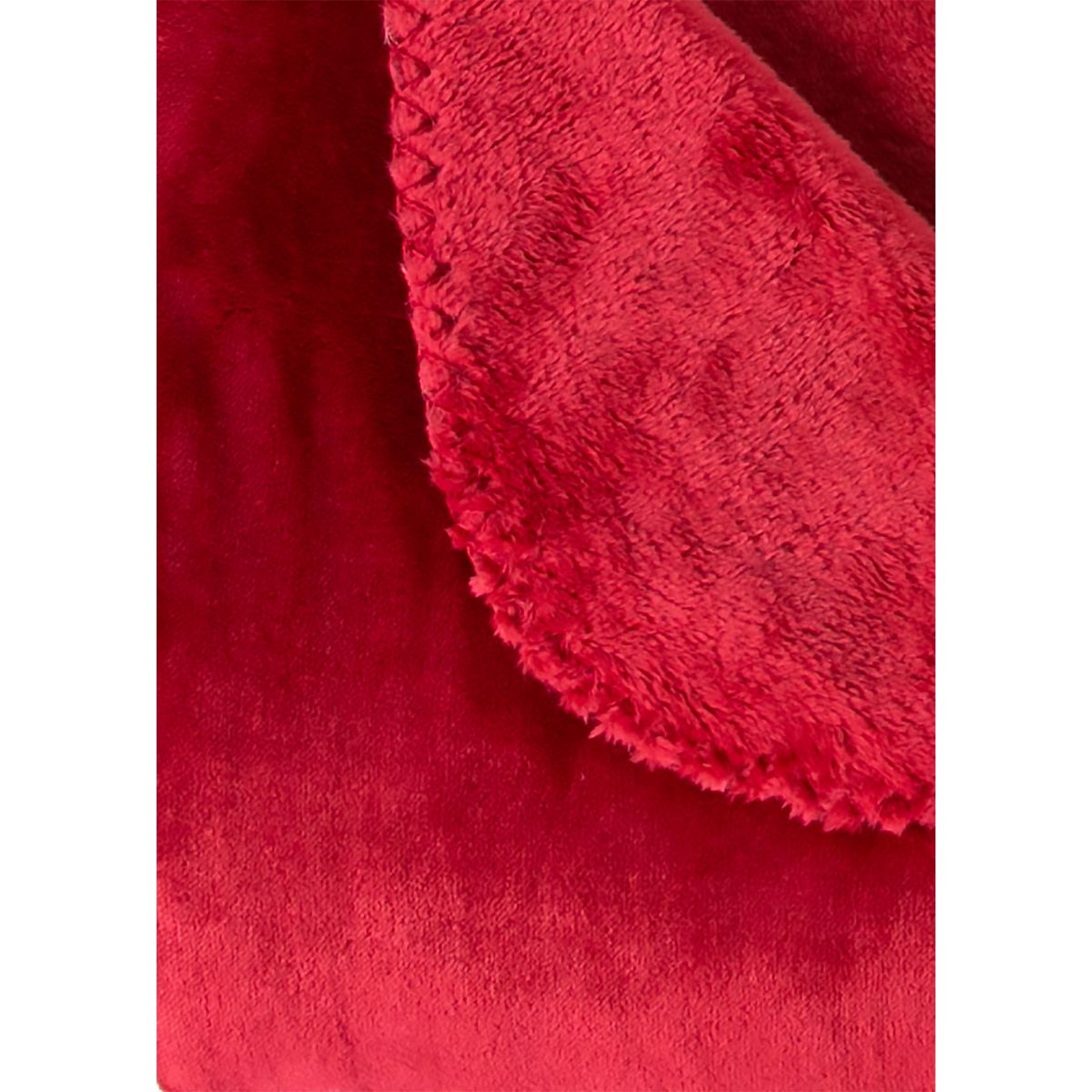 ACTUEL Plaid uni en polyester SANTA WORKSHOP