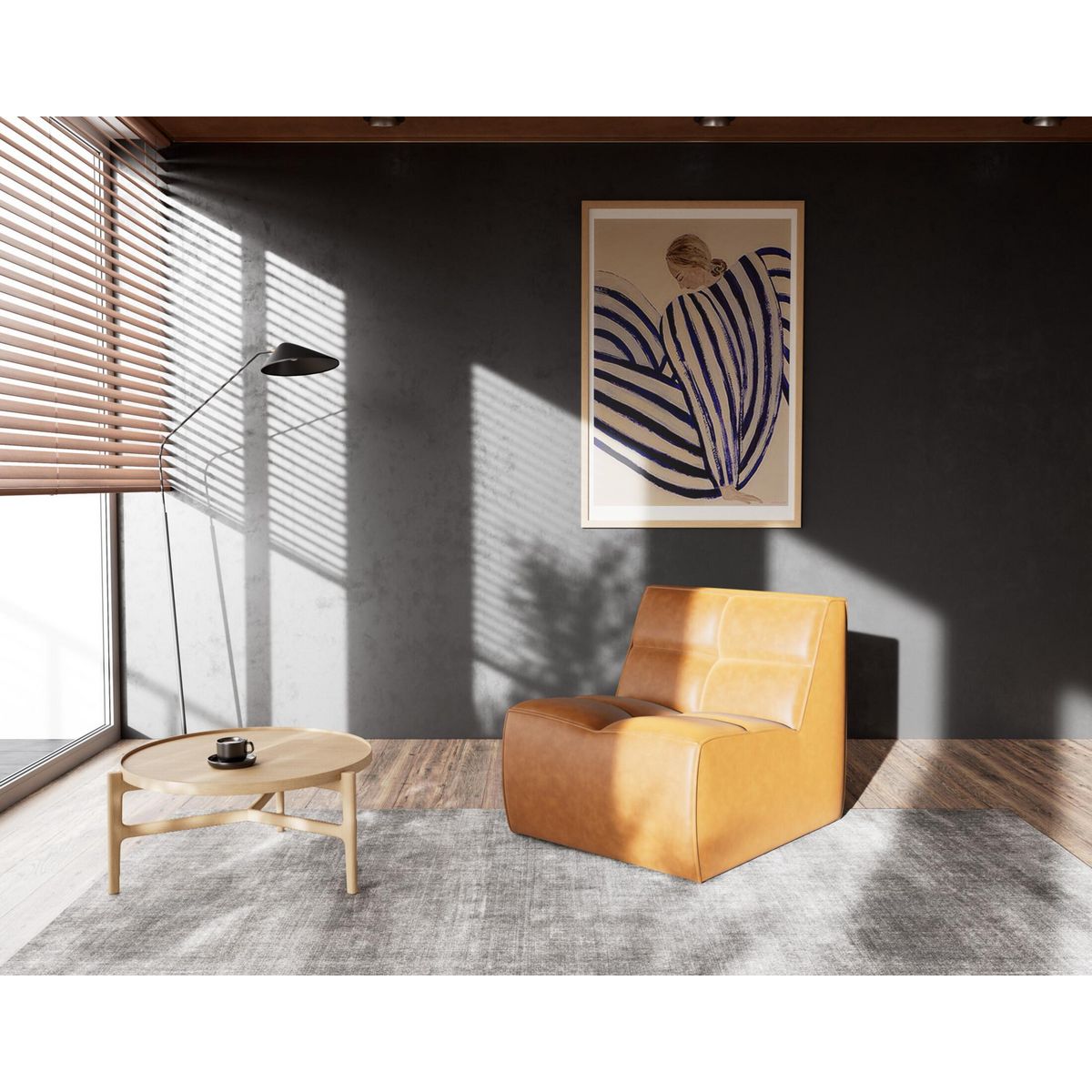 LISA DESIGN Alya - module d'assise en simili