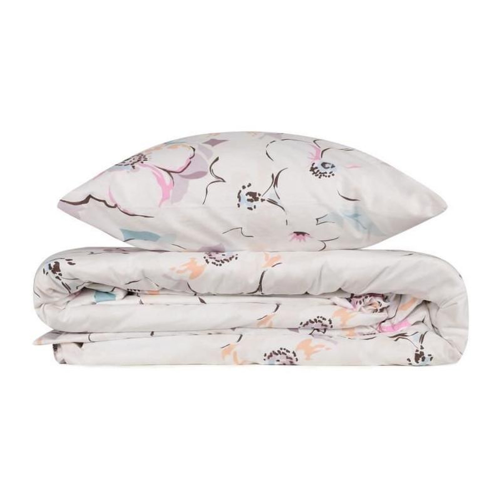 Voir la diapositive 3 : GENERIQUE Parure de lit - 1 housse de couette 220 x 240 cm + 2 taies d'oreiller 60 x 60 cm - 100% coton renforcé - Blanc
