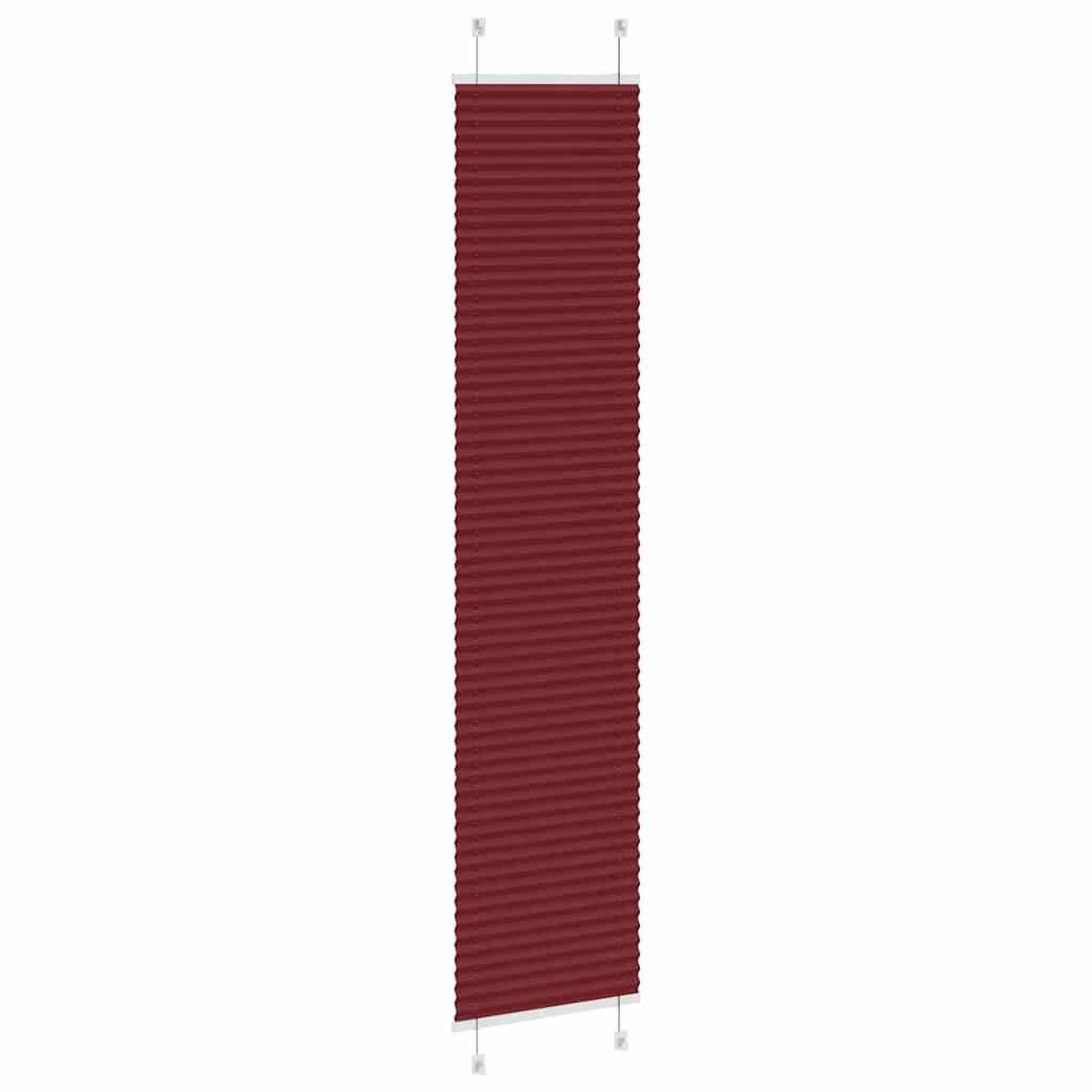 Voir la diapositive 4 : VIDAXL Store plisse rouge bordeaux 50x200 cm largeur du tissu 49,4 cm