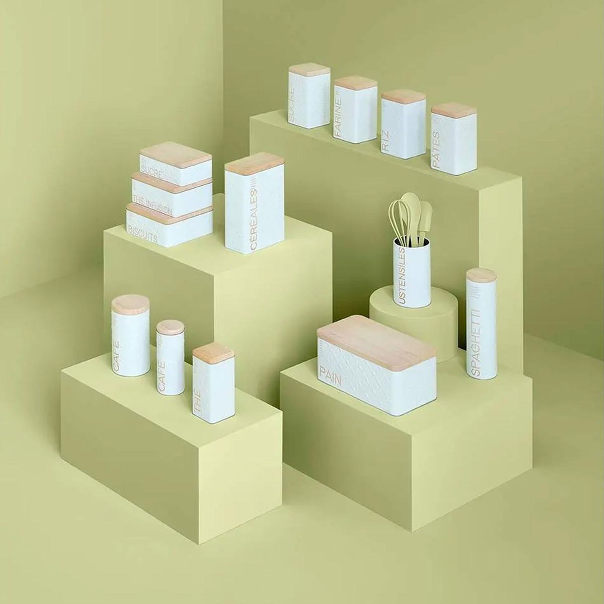 FIVE Boîte à Pain  Scandi  31cm Blanc