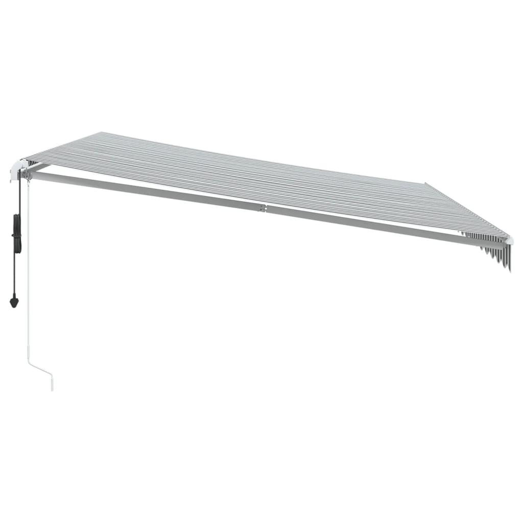 Voir la diapositive 5 : VIDAXL Auvent retractable automatique avec LED anthracite et blanc