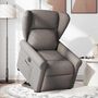 Voir la diapositive 2 : VIDAXL Fauteuil inclinable electrique taupe tissu