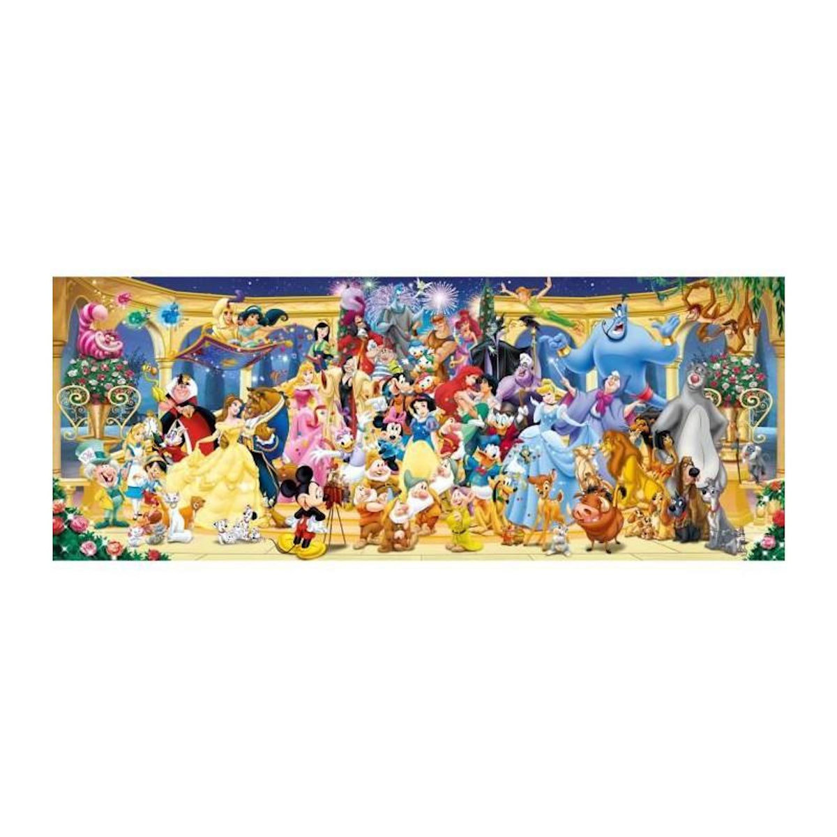 RAVENSBURGER Puzzle 1000 pièces Panorama Photo de groupe Disney – Ravensburger – Dès 14 ans – Adulte & Enfant