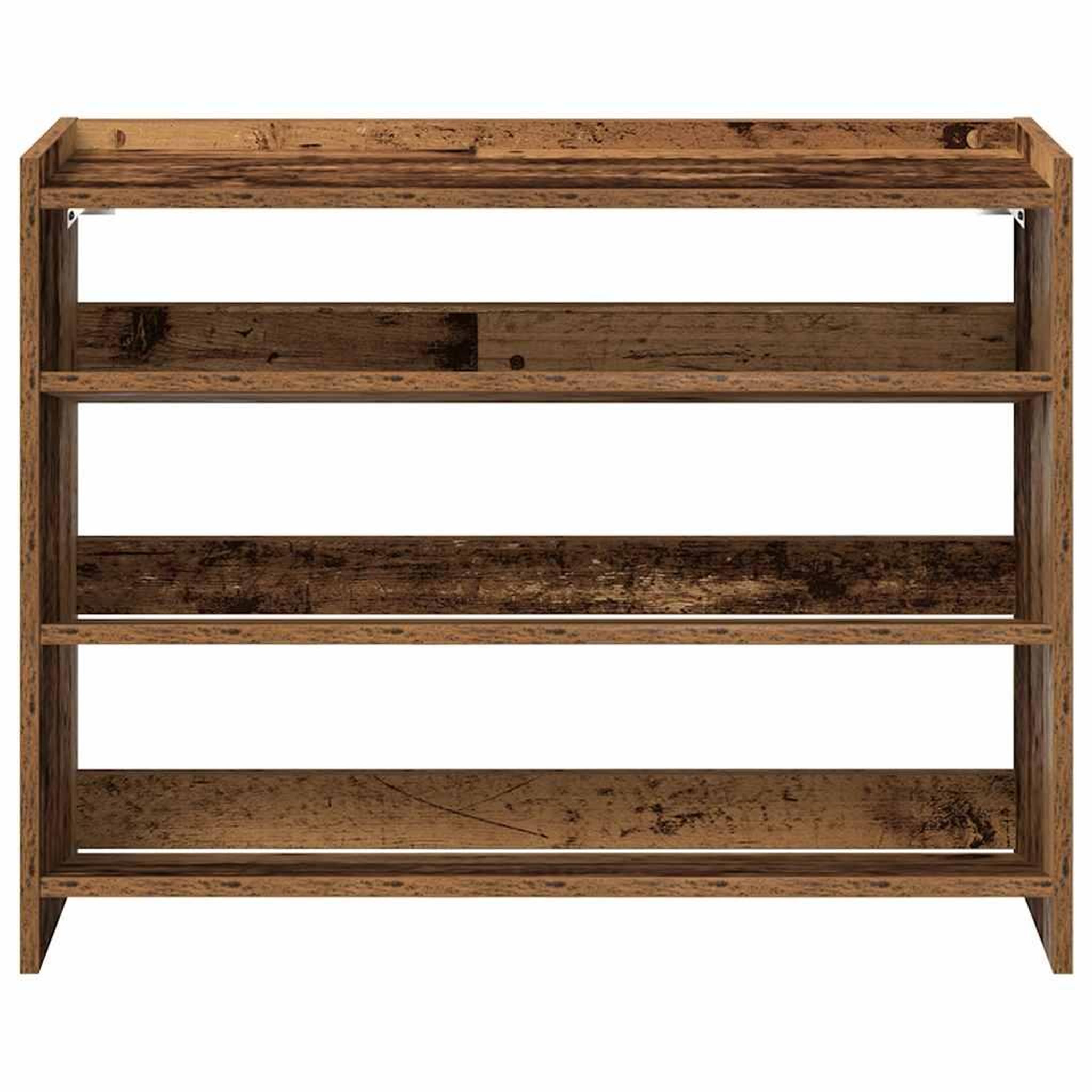 Voir la diapositive 4 : VIDAXL Etagere a chaussures vieux bois 80x25x62 cm bois d'ingenierie