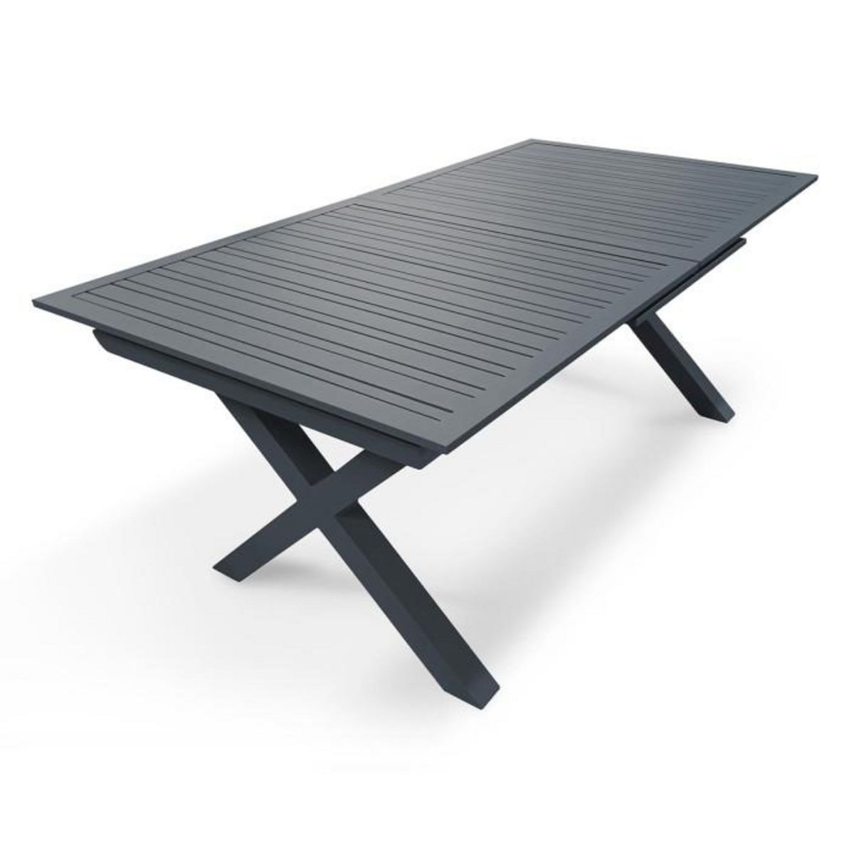 Paris Prix Table de Jardin Extensible  Floride  180-240cm Gris Anthracite