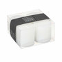 Voir la diapositive 4 : COMPTOIR DE LA BOUGIE Lot de 4 Bougies Votives  Rustic  4,5cm Blanc