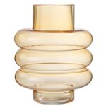 Paris Prix Vase Design en Verre  Lima  22cm Ocre
