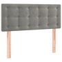 Voir la diapositive 4 : VIDAXL Tete de lit a LED Gris clair 80x5x78/88 cm Velours