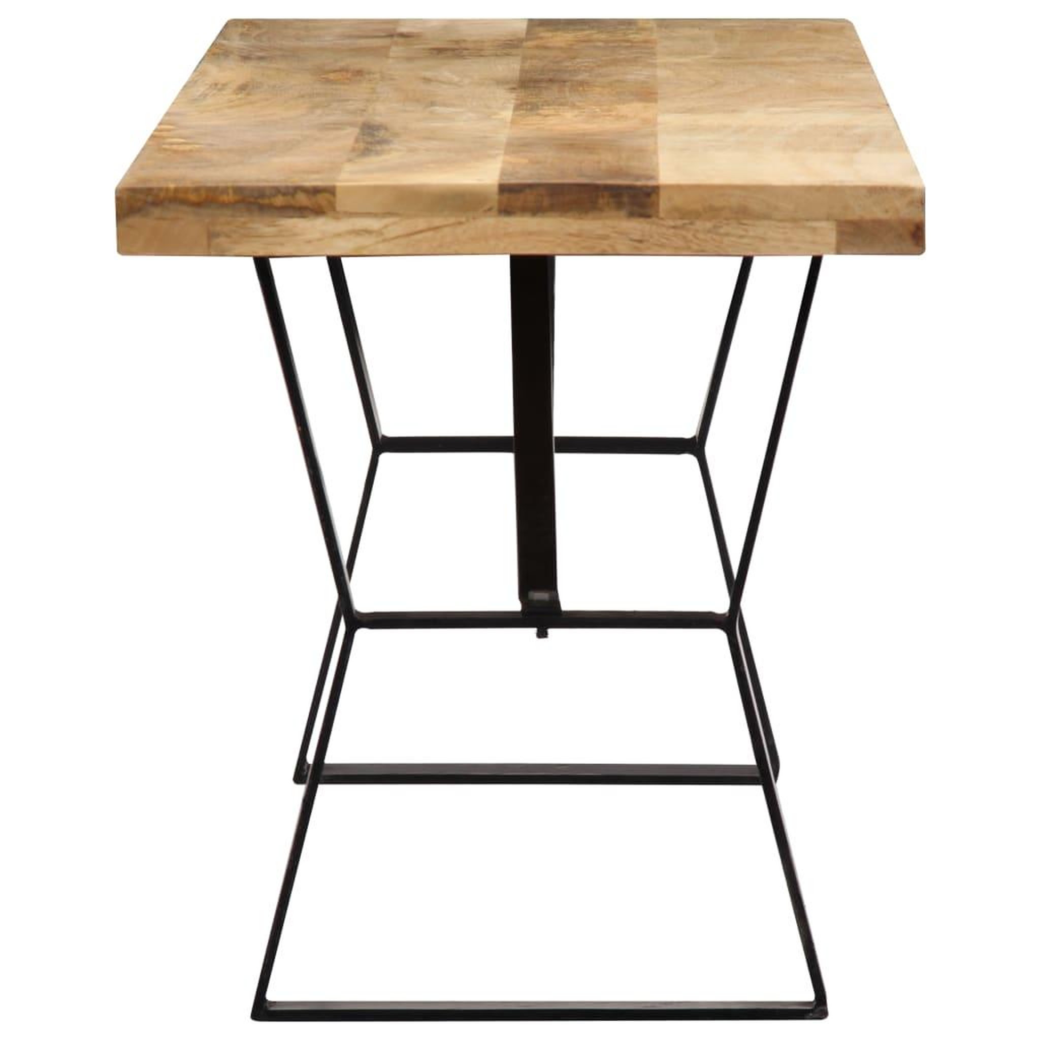 Voir la diapositive 3 : VIDAXL Table a manger 120x60x76 cm Bois de manguier massif