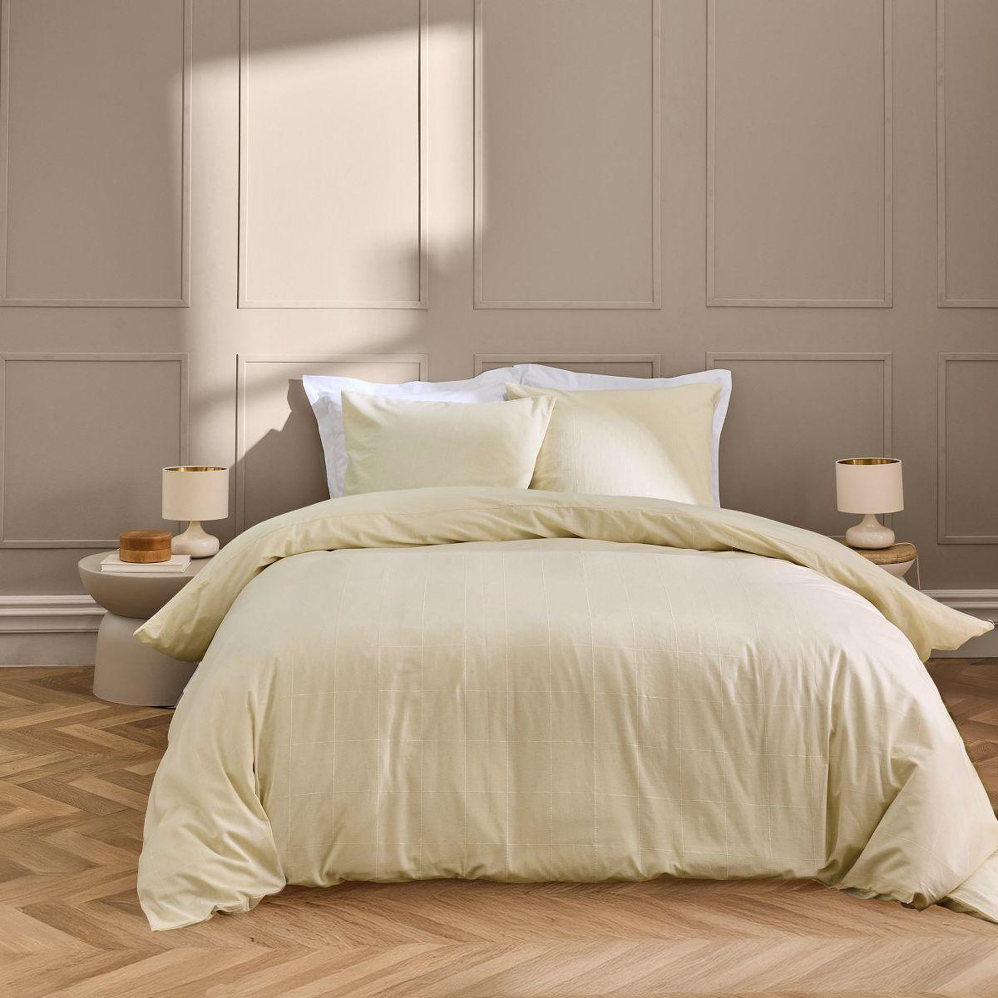 Douceur d'Intérieur Parure de lit 3 pièces  linella  260x240cm ivoire