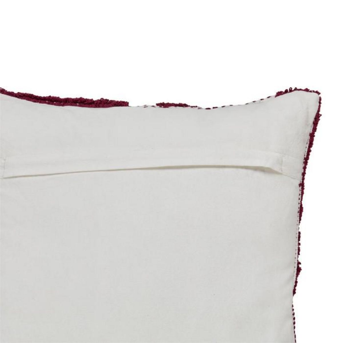 ATMOSPHERA Coussin Déco Tufté  Poppy  50x50cm Violet